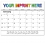 Desk Pad Calendar, Black &amp; White (No Corners)