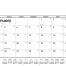 Desk Pad Calendar, Black &amp; White (No Corners)