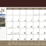 Vinyl Desk Pad Calendar, Scenic