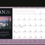 Vinyl Desk Pad Calendar, Motivations