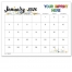 Small Monthly Desk Pad Calendars, Floral (11x8.5; 13-Sheet)