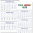 3-Month Commercial Planner Calendar, Blue &amp; Grey