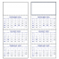 Commercial Planner Calendar, Blue &amp; Grey