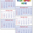 Commercial Planner Calendar, Red &amp; Blue