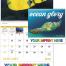 Ocean Glory Spiral Calendar