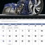 Motorcycles Spiral Calendar