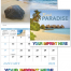 Beach Paradise Spiral Calendar