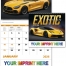 Exotic Sports Cars Spiral Calendar