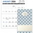 Budget Pocket Planner; Vintage Gingham (3.5x6, Stapled)