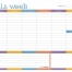 Small Weekly Desk Pad Calendars, Colors (11x8.5; 52-Sheet)