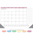 Display-A-Month 12-Sheet Desk Pad (Memo) Calendar