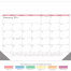 Display-A-Month 12-Sheet Desk Pad Calendar