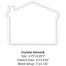 Custom Calendar Magnet, House Shape (Laminated)