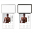 Vitronic Male Call Press-n-Stick™ Calendar; Business Card Holder (BLANK)
