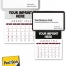 Contemporary Press-n-Stick™ Calendar; Business Card Holder (Imprinted)