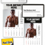 Vitronic Male Call Press-n-Stick™ Calendar; Business Card Holder (Imprinted)