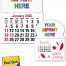 14-Month Press-n-Stick™ Calendar, Full Color