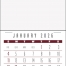 Contemporary Press-n-Stick™ Calendar, Full Color