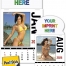 Sunshine Girls Press-n-Stick™ Calendar, Full Color