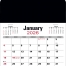 Jumbo 3-Mo. View Press-n-Stick™ Calendar
