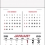 Quarterly (3-Mo. View) Press-n-Stick™ Calendar