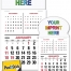 Quarterly (3-Mo. View) Press-n-Stick™ Calendar, Full Color