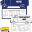 Warwick Easy Stick™ Calendar, Van (Truck)