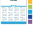 Spark Custom Laminated Card Calendar, 8.5 x 11
