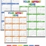 Full Year View Calendar - 27 x 38 (Accent)