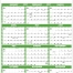 Full Year View Calendar - 27 x 38 (Accent)