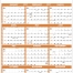 Full Year View Calendar - 27 x 38 (Accent)