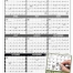 Time Management Span-A-Year (Laminated) Calendar, Black &amp; White
